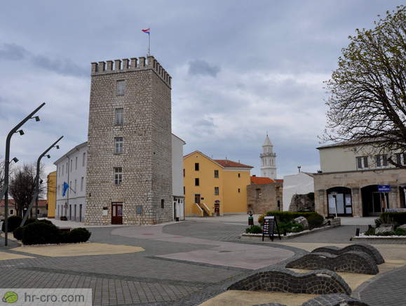 Castle and steeple in the background