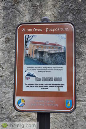 Information board - Parish yard