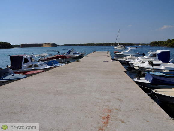 Pier and view of the St Nicholas' Fortress