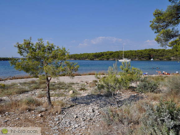 Part of the beach in the direction to the St Nicholas' Fortress