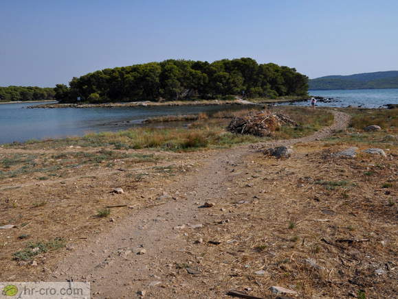 View from the St Nicholas' Fortress to the islet of Skoljic