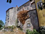 Labin - Stone houses at the edge of old Labin 