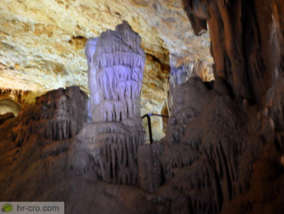 White stalagmite