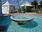 Waterfront - Fountain on the waterfront square 