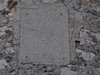 Drivenik Castle - Build-in plate with inscription 