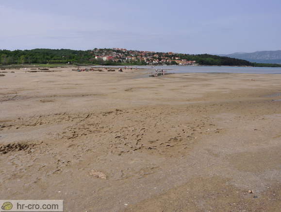 Insel Krk - Saline Bucht - Schlamm Strand