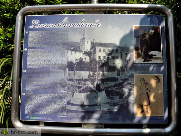 Information board - Lovran's water-carriers