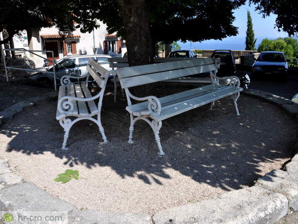 Benches on the main square