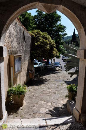 View through the town gate