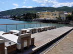 Obalno sprehajališče Franca Jožefa I. - Ičići-Opatija <br> Lido in Hotel Kvarner v ozadju 