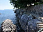 Obalno sprehajališče Franca Jožefa I. - Lovran-Ika <br> Pot nad skalami 