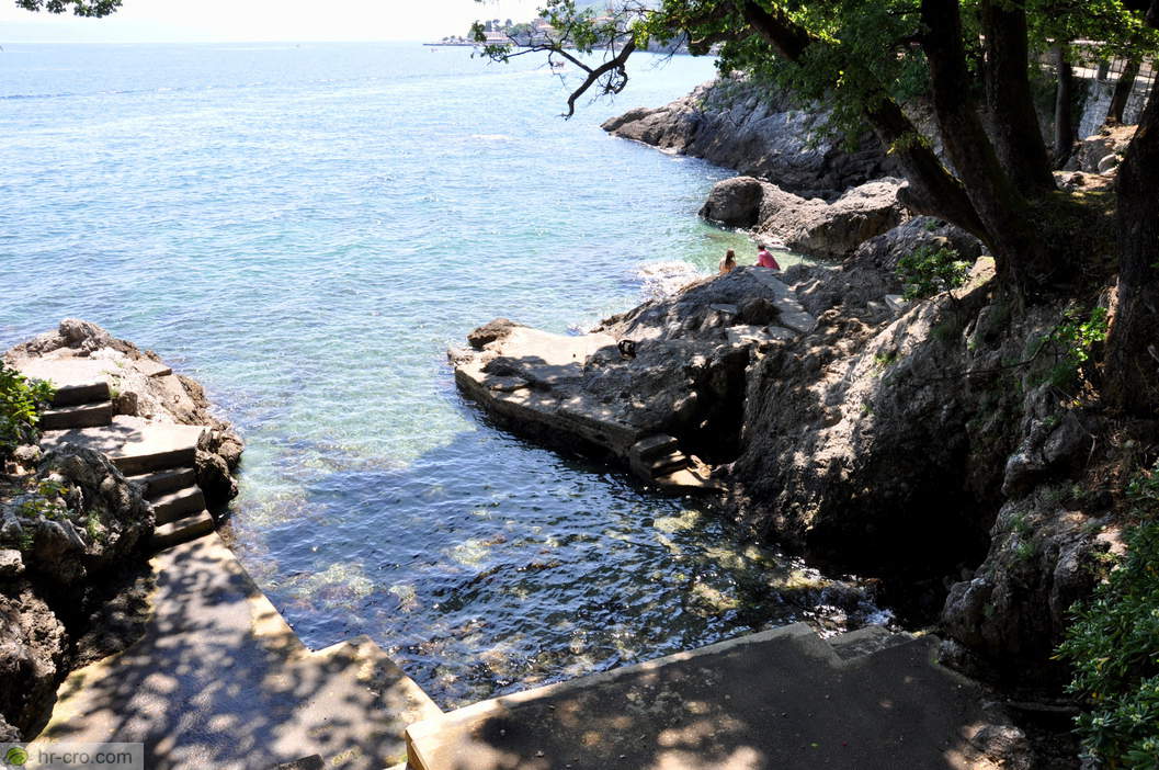 Small beaches by the trail to Ika