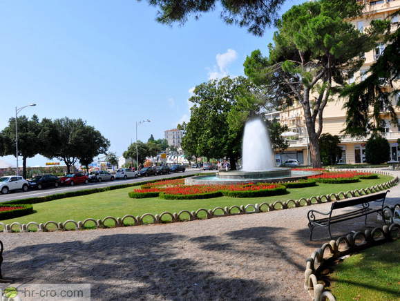 Fontana Slatina v osrednjem delu Opatije