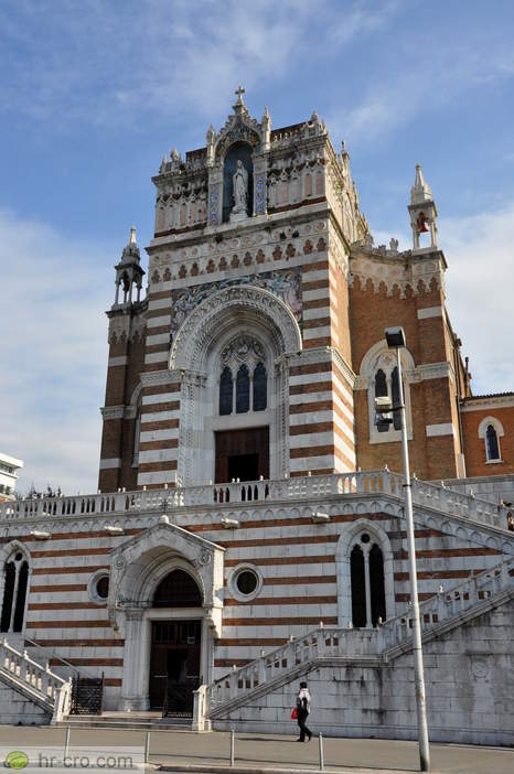 Rijeka - Church of Our Lady of Lourdes and the Capuchin Monastery