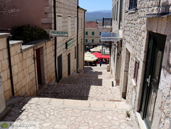 Pogled na Skalini z zgornje strani