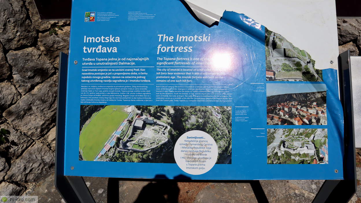 Information board - Topana Fortress