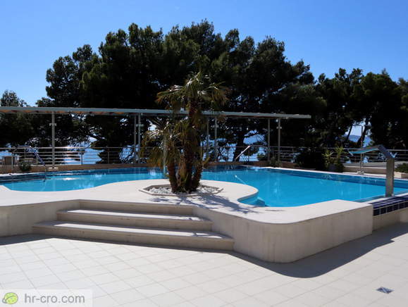 Outdoor pool of the Hotel Park in Makarska