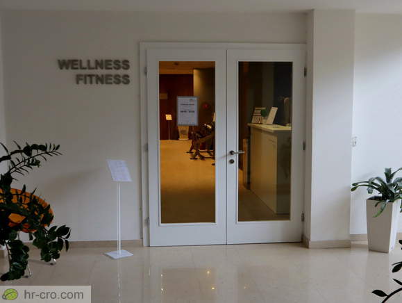 Entrance into the wellness and gym