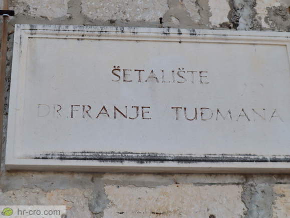 Board - Promenade of Dr. Franjo Tudjman