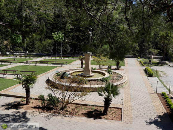 Statue of archangel Gabriel from side