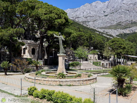 Sancturay Vepric and the statue of archangel Gabriel