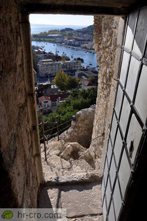 View through the tower entrance