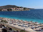 Primošten - Primošten in plaža pri hotelu Zora 