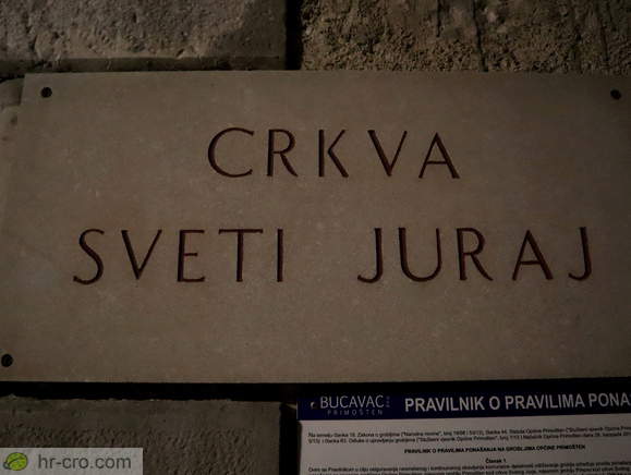 Napis - Cerkev sv. Jurija