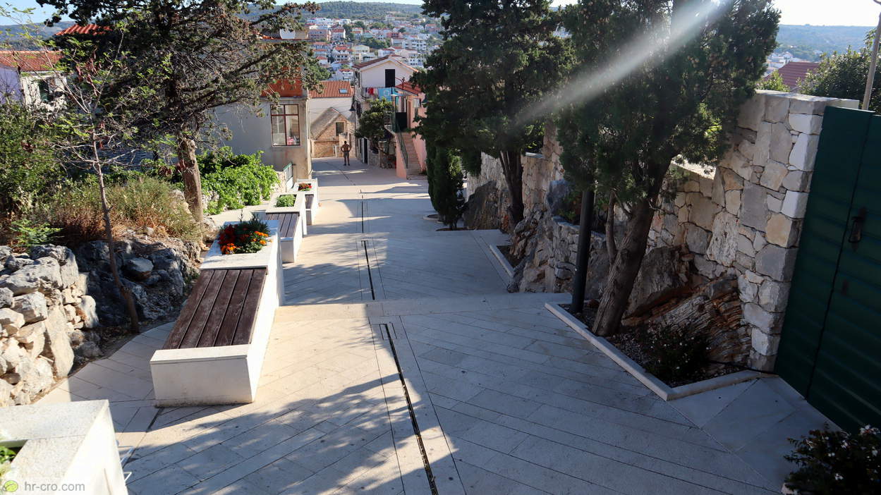 View back of the Ulica Svetog Jurja Street