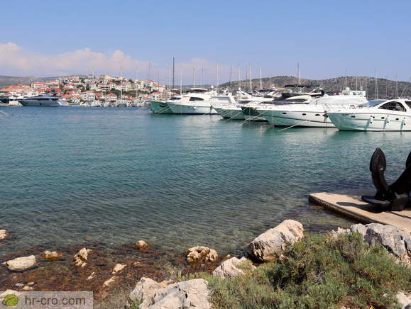 Marina Frapa and Rogoznica in the background