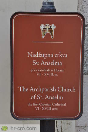 Informativna tabla - Nadžupnijska cerkev sv. Anselma