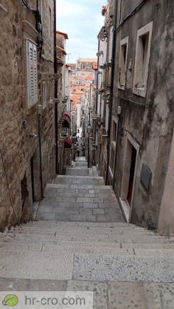 Boškovićeva ulica proti Placi (Stradunu)