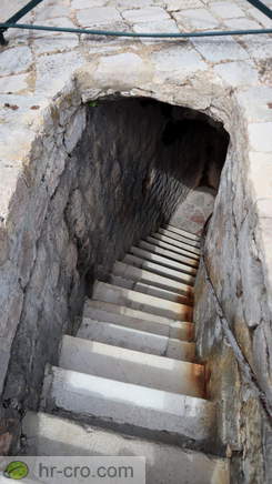 View from the top of the Fort Minceta on the stairs