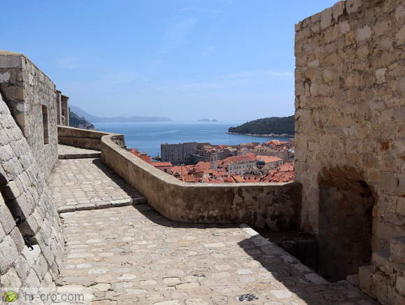 Path on the Dubrovnik City Walls by the Fort Minceta