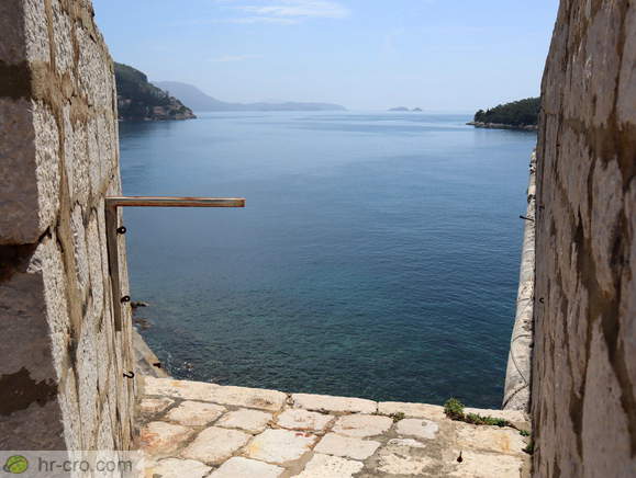Sea view between the mainland and the Lokrum Island