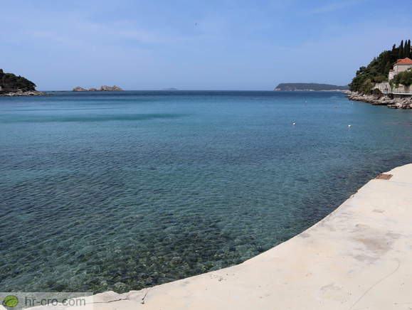 Concrete part of the beach
