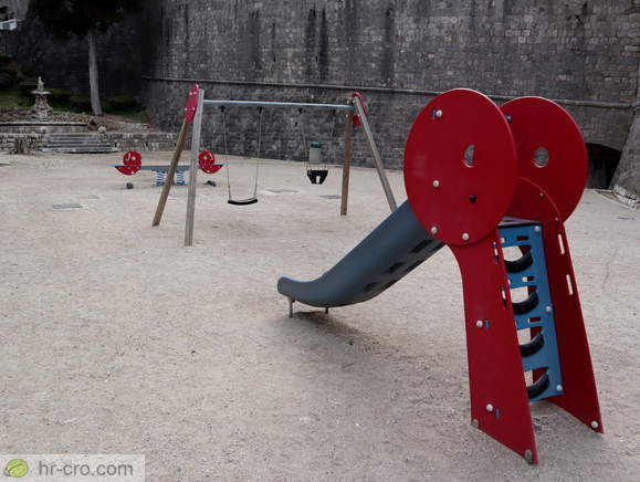 Children's playground along the Dubrovnik City Walls
