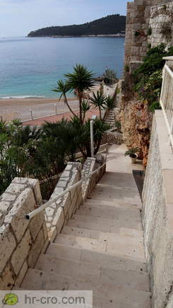 Stairs to the Banje Beach