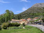 Trsteno - View of Trsteno beneath the karst slopes 