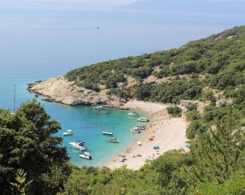 Apartment in Cres with sea view, balcony, air conditioning, Wi-Fi (4249-1)