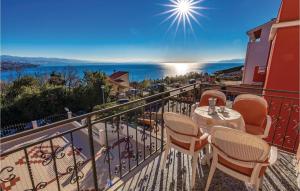 Awesome Apartment In Volosko With House Sea View